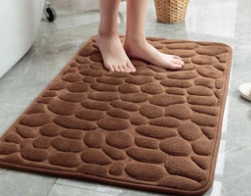 Tapis de bain antidérapant en pierre douce